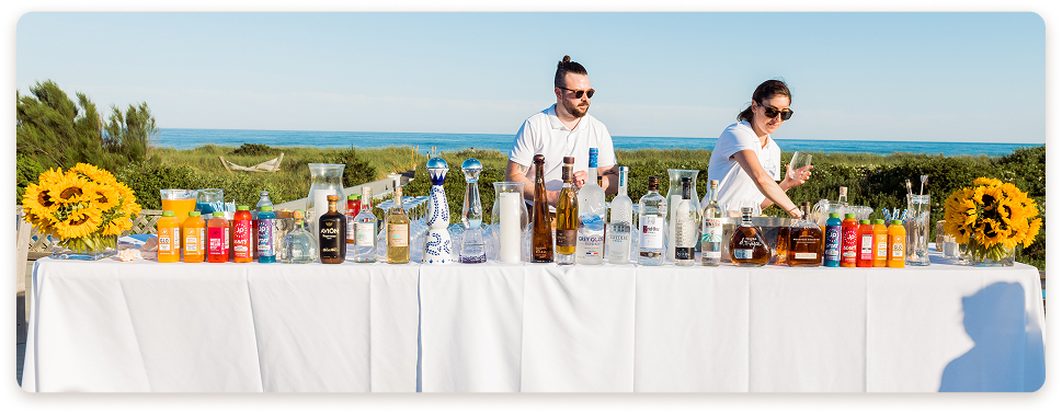 Curated Add-Ons - Bar service and beverages